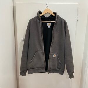 SOLD Carhartt Charcoal Full-Zip Hoodie